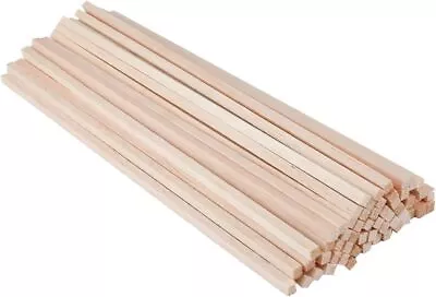 60 Pack Square Wood Dowel Rods 1/4x1/4x12 Inch Balsa 60Pcs 1/4x12  • $14.43