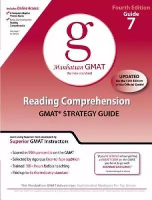 Reading Comprehension GMAT Strategy Guide 4th Edition (Manhattan GMAT Gu - GOOD • $3.59