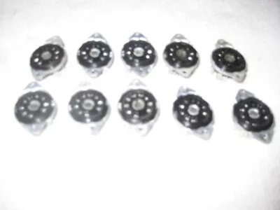 Lot Of 10 Vintage Amphenol NOS 9-pin Miniature Vacuum Tube Sockets Made In USA • $19.95