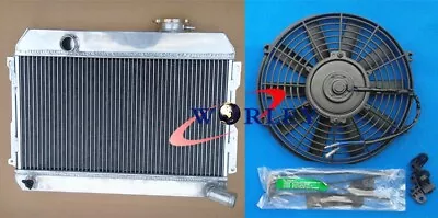 3 Row Aluminum Radiator + Fan For DATSUN 510 610 620 710 720 L20B 1968-1973 MT • $145