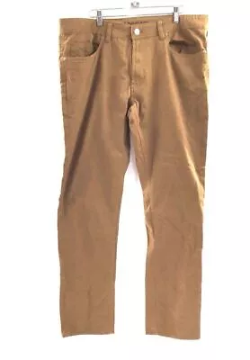 NWT Buffalo David Bitton Men's Brown Denim Straight Jeans - Size 36X32 • $7.99