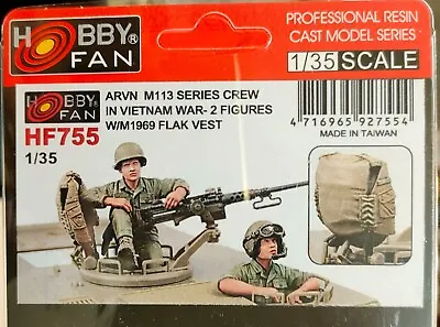 Hobby Fan 1/35 ARVN M113 Series Crew In Vietnam War 2 Figures W/ M1969 FLAK VEST • $59.75