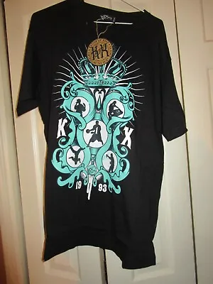 NWT K1X Nation Of Hoops 5th Element Black Navy Mint Graphic T-Shirt Size XL • $24.99