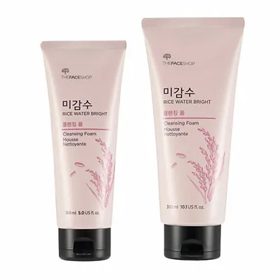 THE FACE SHOP Rice Water Bright Cleansing Foam 150mL / 300mL • $6.58