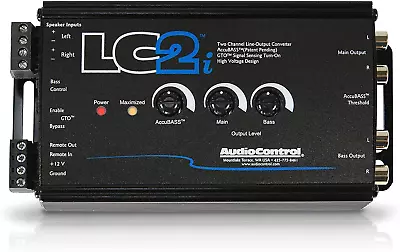 Audiocontrol Lc2I 2 Channel Line Out Converter With Accubass And Subwoofer Contr • $99.99