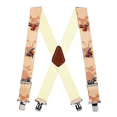 SuspenderStore Moose Suspenders - CLIP - 3 Sizes • $26.95