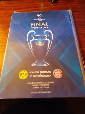 UEFA CHAMPIONS LEAGUE FINAL PROGRAMME 2013 Bayern Munich V Borussia Dortmund  • $10.09