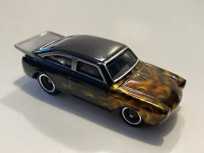 Loose Hot Wheels 65 VW Fastback. Devilboy CUSTOM. Black With Flames. Real Riders • $42.50