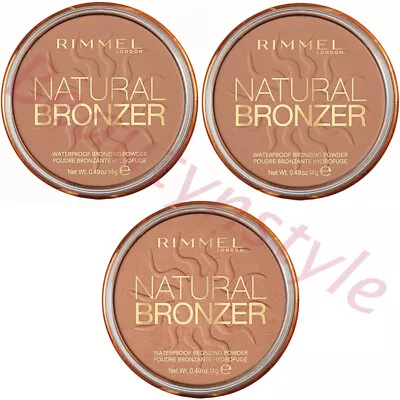 £5.99 • Buy Rimmel London Natural Waterproof Bronzer Powder - Choose Your Shade