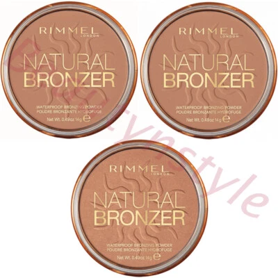 £5.99 • Buy Rimmel London Natural Waterproof Bronzer Powder - Choose Your Shade