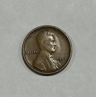 1918 S - Lincoln Wheat Penny - Fine • $3.95