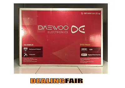 DAEWOO NEW Electronics DS-K860US/DS-K860 DVD Player Dolby And DYS Digital Output • $29.99