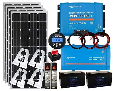 £2079.99 • Buy Victron 600w Solar Panel Kit MPPT Charging Controller Lithium Battery Monitor