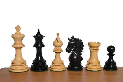 4.4  Napoleon Luxury Staunton Wooden Chess Pieces Only Ebony Wood 2 Extra Queens • £332.37