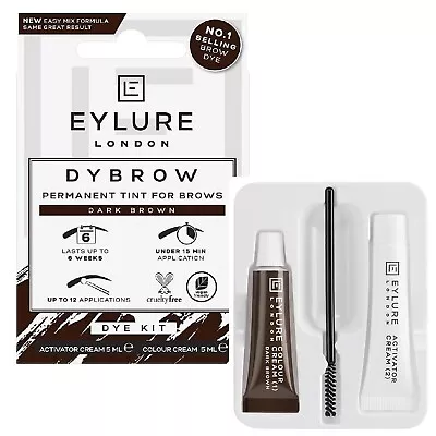 Eyebrow Tint Dark Brown Eyelure Eyebrow Dye Kit Professional Brown Activator   • £7.97