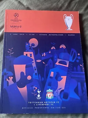 UEFA CHAMPIONS LEAGUE FINAL 2019 Liverpool V Tottenham Official Match Programme  • £5