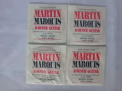 Martin Marquis Acoustic Guitar String M1100 Bronze Wound Lot Of 4. • $9.99