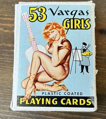 Vintage 53 VARGAS GIRLS 52 Pinup Playing Cards Deck Complete 1 Jokers. • $39.99