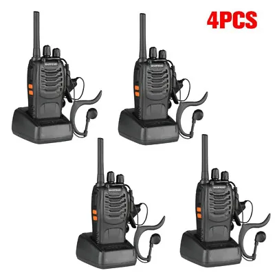 UK 4X Baofeng Walkie Talkie 2-Way Radio Long Range 16CH PMR 446MHZ • £39.99