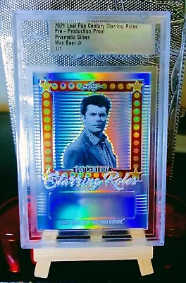 Max Baer Jr. 2021 Leaf Pop Century 1 /1 Starring Roles Production Proof ⭐⭐⭐⭐⭐ • $25.77