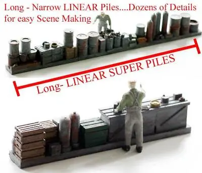 N Scale 3.5 Inches + Of INDUSTRIAL LINEAR N Scale Detailing FINISHED N Details • $10.99