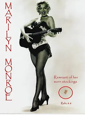 RARE!  Marilyn Monroe  Piece Of Her Worn Stockings Encapsulated COA • $599.99