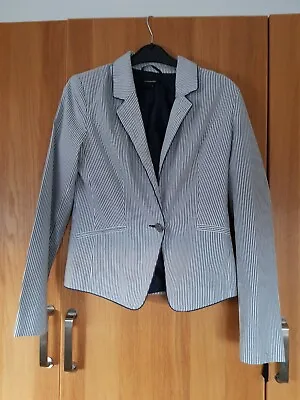 £5.99 • Buy Ladies Girls PRIMARK Smart Nautical Blue White Striped Jacket Blazer UK 8 