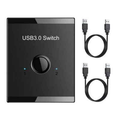 $25.99 • Buy KVM USB HUB 3.0 Switcher Selector KVM Switch For PC Keyboard Mouse Printer 1 PC 