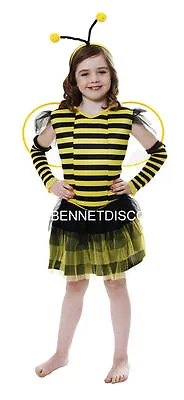 £2.99 • Buy CHILD BUMBLE BEE COSTUME FANCY DRESS HALLOWEEN Sm Med Lg REDUCED GIRLS Discounte