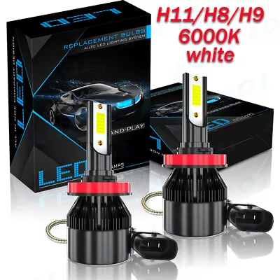 LED Headlight Kit H11 White 6K Low Beam For MITSUBISHI Outlander Sport 2011-2019 • $14.99