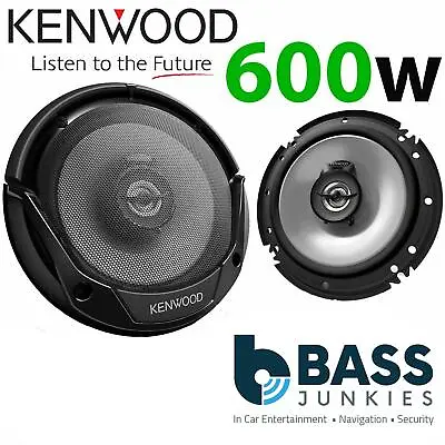 Kenwood 6.5  17cm 2 Way 600 Watts Front Door Speakers For PEUGEOT 306 1997 On • £33.99