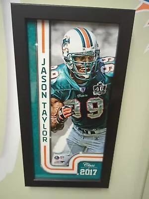 Jason Taylor Miami Dolphins #99 Framed Picture 13X7 HOF 2017!!!  • $25