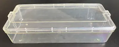 Vintage Clear Acrylic Hard Plastic Bread Box 12  X 5  X 3  ~ Mid Century ~ Retro • $17.99