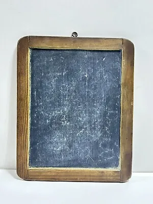 Antique Wood Frame Schoolhouse Slate Blackboard / Chalkboard 8” X 10” • $24.99