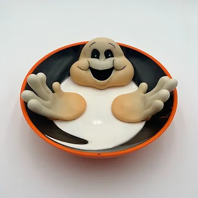 Vintage Gemmy Halloween Candy Bowl Moving Hands Wiggling Fingers Talking Ghost  • $19.95