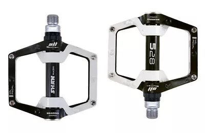 Bicycle XC AM Road MTB Bike Bearing Pedals Flat Cycling Pedal Aluminum Alloy 528 • $32.99