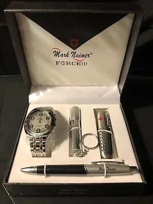 Mark Naimer Men's Watch Pocket Knife Pen Light And Ink Pen New In Box • $35