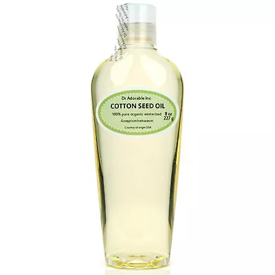 COTTONSEED OIL ORGANIC WINTERIZED  *FREE S&H!* 2 4 8 12 Oz... Up To Gallon! • $7.19