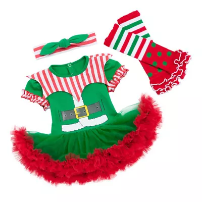 Baby Santa Suit Baby Christmas Cloth Baby Christmas Elf Costume • £12.90