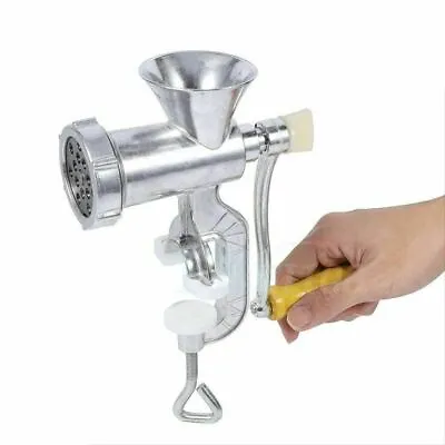 Manual Hand Operated Meat Mincer Processor Sausage Burger Aluminium Alloy • £11.53