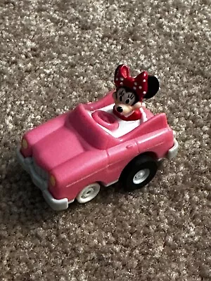 Disney Minnie Mouse Pull Back Pink Convertible Car McDonald's Meal Toy WORKS • $6