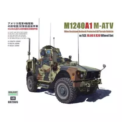 T-Model GH72A05 1/72 Scale M1240A1 (M-ATV) MRAP W/O-GPK Turret • $30.53