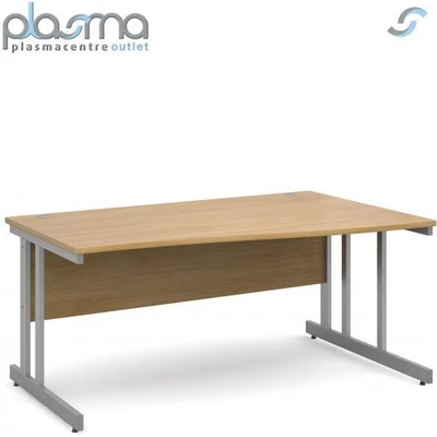 £361.90 • Buy DSK Momento 1600mm Right Hand Wave Desk - Light Oak