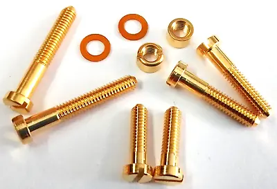 24K Gold Plated Headshell To Cartridge Mounting Screw Kit For Linn Basik Tonearm • £13.99