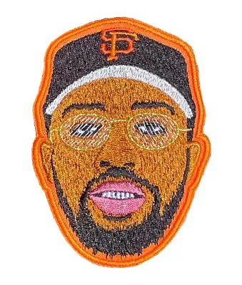 Larry June Portrait Iron-on Patch 4” Midnight Organic Numbers  [Hip-Hop] • $15