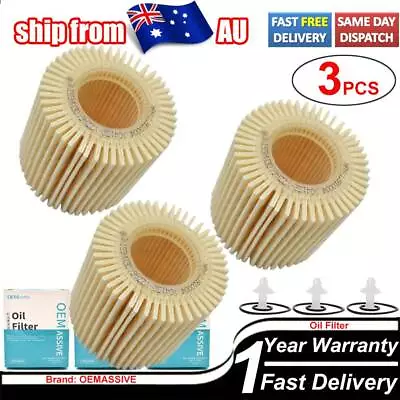 3X Oil Filter 04152-YZZA6 For Toyota Corolla ZRE152 2ZR-FE Prius ZVW30 1.8L • $12.64