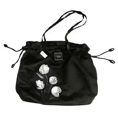 NWT Victoria's Secret Tease Gardenia Tote Handbag Black And White • $40.47