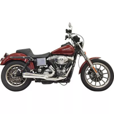 Bassani Road Rage Ripper 2 Into 1 Chrome Exhaust System Pipe Harley Dyna 93-05 • $953.95