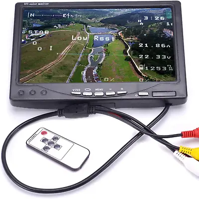 RC 7 Inch FPV Monitor 1024X600 IPS LCD Display Screen Monitor With Hood Sun Shie • $85.99