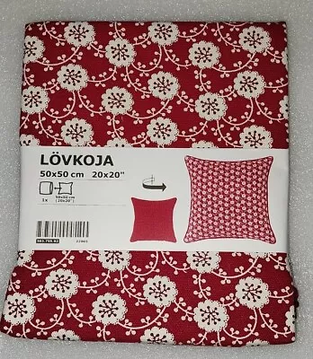 £3.99 • Buy Ikea Lövkoja Floral Cushion Covers 20x20 